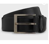 HUGO BOSS GRAINED ITALIAN-LEATHER BELT WITH POLISHED PIN Size 100 CM RRP £79.00