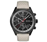 Hugo Boss Grand 1513562 Men's Chronograph Watch - 44mm Black Dial Leather Strap