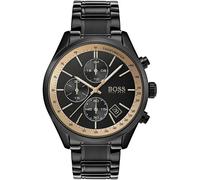 Hugo Boss Grand Prix Chronograph 1513578 Men's Black Ion-Plated Watch