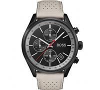 Hugo Boss HB 1513562 Watch Men Chronograph Stainless Steel Leather