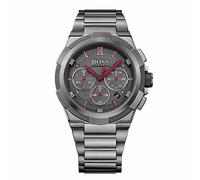 Hugo Boss HB1513361 Men's Supernova Gun Metal Grey Chronograph Watch + Gift Bag