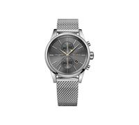 Hugo Boss HB1513440 Men's Stainless Steel Mesh Grey Dial Quartz Watch, 41mm, Date, Mineral Crystal