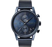 HUGO BOSS HB1513538 Navigator Blue Mesh Steel Strap Dial Chronograph Mens Watch
