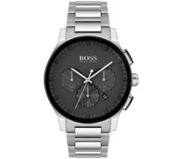 Hugo Boss HB1513762 Peak Mens Black Stainless Steel Chrono Watch + Gift Bag