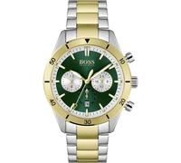 Hugo Boss HB1513872 Santiago Mens' Gold & Silver Stainless Chrono Watch + Bag