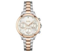 Hugo Boss Hera 1502564 Women's Multifunction Watch - 38mm Silver Dial Two-Tone Stainless Steel Bracelet