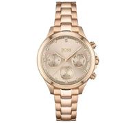 Hugo Boss Hera 1502592 Women's Chronograph Watch - 36mm Rose Gold Dial Steel Bracelet