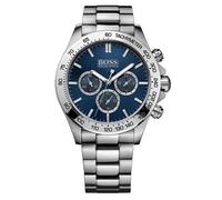 Hugo Boss HB1513755 Hero Sport Lux Mens Silver Stainless Chrono Watch + Gift Bag