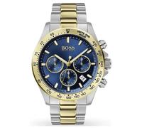 Hugo Boss Hero 1513767 Men's Chronograph Watch - 45mm Blue Dial Two-Tone Bracelet