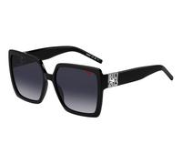 Hugo Boss HG 1285/S 807/9O Woman Sunglasses Acetate Black Grey Squared Shaded