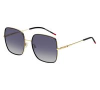 Hugo Boss HG 1293/S RHL/9O Woman Sunglasses Metal Gold Grey Squared Shaded