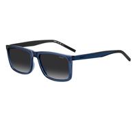 Hugo Boss HG 1337/S PJP/9O Man Sunglasses Acetate Blue Grey Squared Normal Shaded