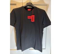 HUGO BOSS HUGO DIRAGOLINO212 BLACK TEE WITH LOGO SIZE MEDIUM BNWT RRP £39 ❤️