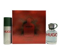 HUGO BOSS HUGO MAN GIFT SET 75ML EDT + 150 DEODORANT SPRAY - MEN'S FOR HIM. NEW