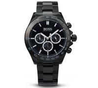 Hugo Boss Ikon 1512961 Men's Black Dial Stainless Steel Chronograph Watch - 44mm Case, 100m Water Resistant