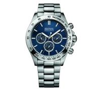 Hugo Boss Ikon 1512963 Men's Chronograph Watch - 44mm Blue Dial Stainless Steel Bracelet