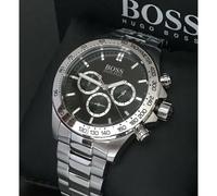 Hugo Boss Ikon 1512965 Men's Stainless Steel Black Dial Chronograph Watch