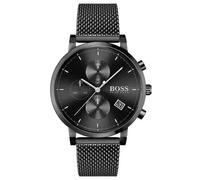 Hugo Boss Integrity HB1513813 Men's Chronograph Watch - 43mm Black Dial Black Mesh Bracelet
