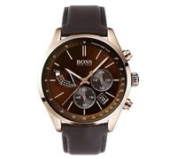 Hugo Boss Jet 1513605 Men's Chronograph Watch - 43mm Brown Dial Leather Strap