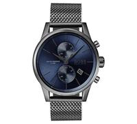 Hugo Boss Jet 1513677 Men's Chronograph Watch - 41mm Blue Dial Grey Mesh Bracelet