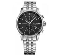 Hugo Boss Jet Chronograph Watch 1513383 - 41mm Black Dial with Silver Steel Bracelet