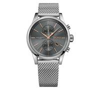 Hugo Boss Jet HB1513440 Men's Chronograph Watch - 41mm Grey Dial Silver Mesh Bracelet