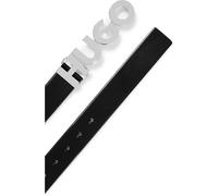 Hugo Boss Ladies Belt Zula Black 3.5cm Strap Logo Buckle Brand New Genuine