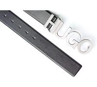 Hugo Boss Ladies Belt Zula Black 4cm Strap Logo Buckle Brand New Genuine