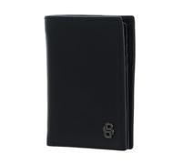 HUGO BOSS Leather Double B Card Case Saffiano Black