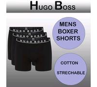 HUGO BOSS Logo Men's Boxer Shorts Trunks Brief Stretch Cotton Underwear_Large L