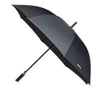 Hugo Boss Loop Black Umbrella Made of Polyester in Black, Dimensions Open: Length Approx. 90 cm, Diameter Approx. 130 cm, HUG304A