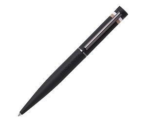Hugo Boss Loop Iconic HSG3524A Ballpoint Pen Brass and Rubber Black Length: 14.6 cm