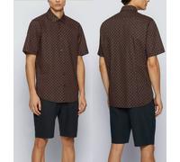 Hugo Boss Luka 2F Pineapple Shirt Men Shirt Regular Fit Iconic Wow L