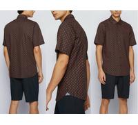 Hugo Boss Luka 2F Pineapple Shirt Men Shirt Regular Fit Iconic Wow XXL