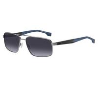 Hugo Boss Aviator Mens Ruthenium Blue 1580/S - Silver Metal - One Size