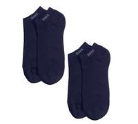 HUGO BOSS | Mens 2 Pairs Navy Blue Sneaker Trainer Gym Socks | UK 5½-8 EU 39-42