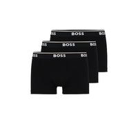 Hugo Boss Men's 3-Pack Stretch Cotton Regular Fit Trunks, Black, XXL (Pack of 3)