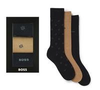 HUGO BOSS | Mens 3 PAIRS 50543650 Black BOXED Socks | One Size UK 6-11 EU 40-46