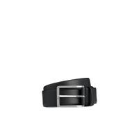 BOSS Mens Erman-L Sz35 Italian-leather belt with engraved-logo buckle