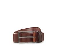 HUGO BOSS Men's Belt, Carmello, Real Leather with Metal Buckle - Medium Brown: : 100 cm