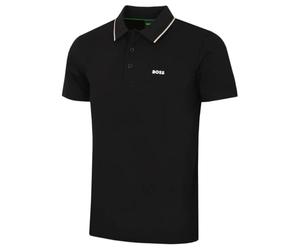 HUGO BOSS Mens Birdie Paule Golf Polo Shirt - Black - XL
