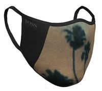 HUGO BOSS Mens Black Palm Trees Face Mask Small 20.5cm x 14.5cm BRAND NEW BOXED
