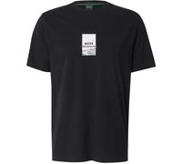 HUGO BOSS Mens Black Photo Print Short Sleeve Cotton T-Shirt Medium BNWT C1564