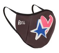 HUGO BOSS | Mens Black Stars Face Mask Medium 23cm x 16.5cm | BRAND NEW BOXED