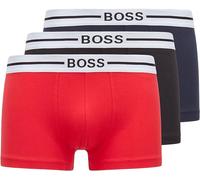 Hugo BOSS mens blue red 3pack stretch cotton boxer brief trunks underwear pants