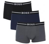Hugo Boss Mens Boxer Shorts 3 Pack Logo Branded Boxer in Black / Grey / Navy