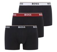 BOSS Three-pack of stretch-cotton trunks with logo waistbands - Style Trunk 3P Power, 50499420 Black XL