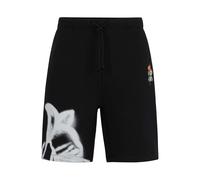 Hugo Boss Mens Diflowos Cotton Blend Floral Relaxed Fit Shorts GT4306