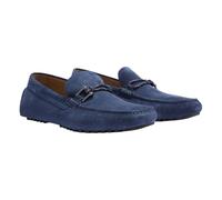 (6 UK, Blue) Hugo Boss Mens Driver Leather Moccasins
