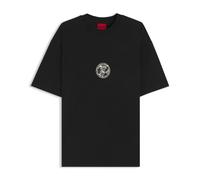 Hugo Boss Mens Dwresto Boxing Artwork T-Shirt - Black - Black - XXL